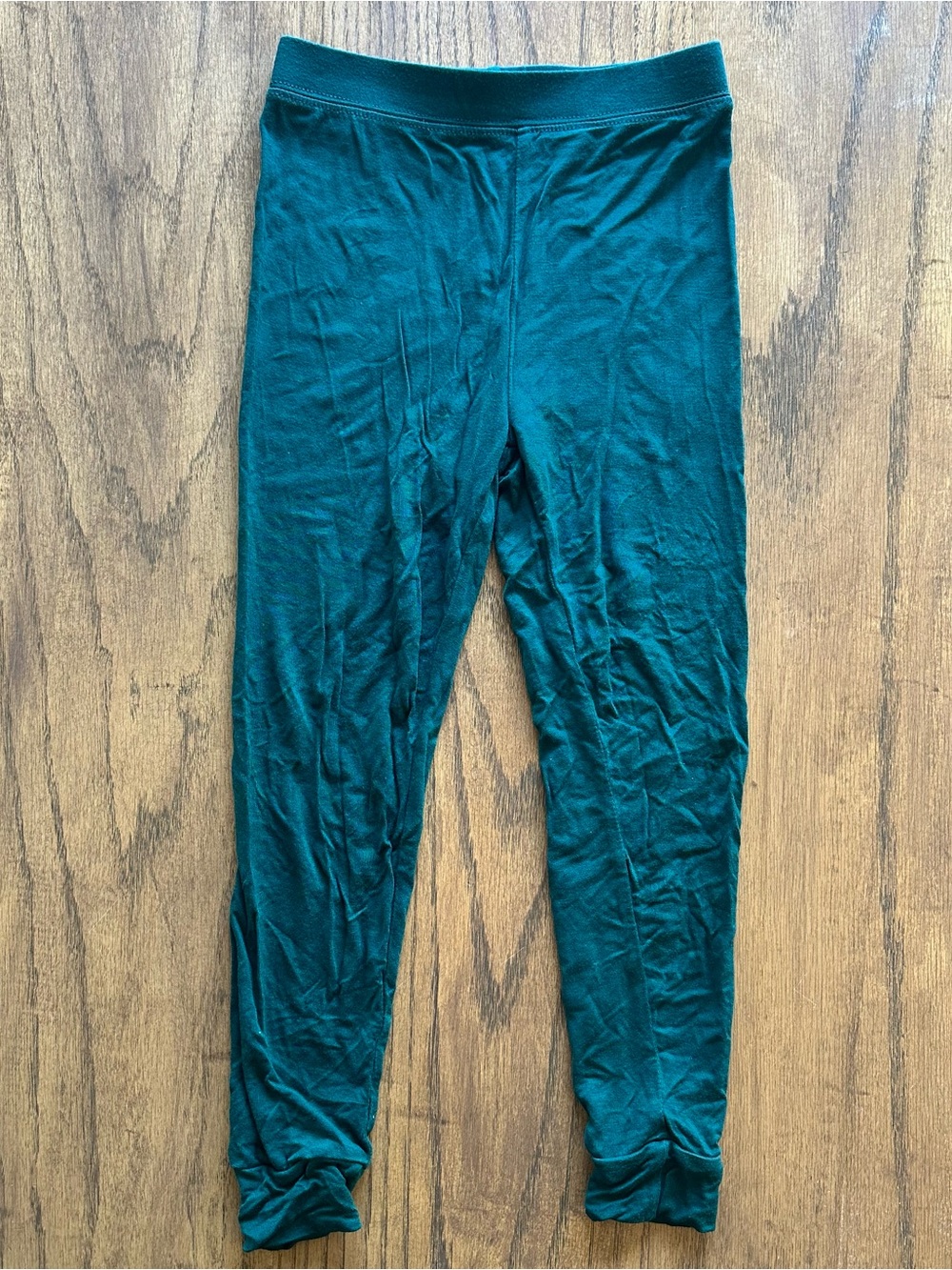 Little Sleepies Bamboo Pajamas Long Sleeve and Pants Set - emerald green Sz 3T - Picture 4 of 5